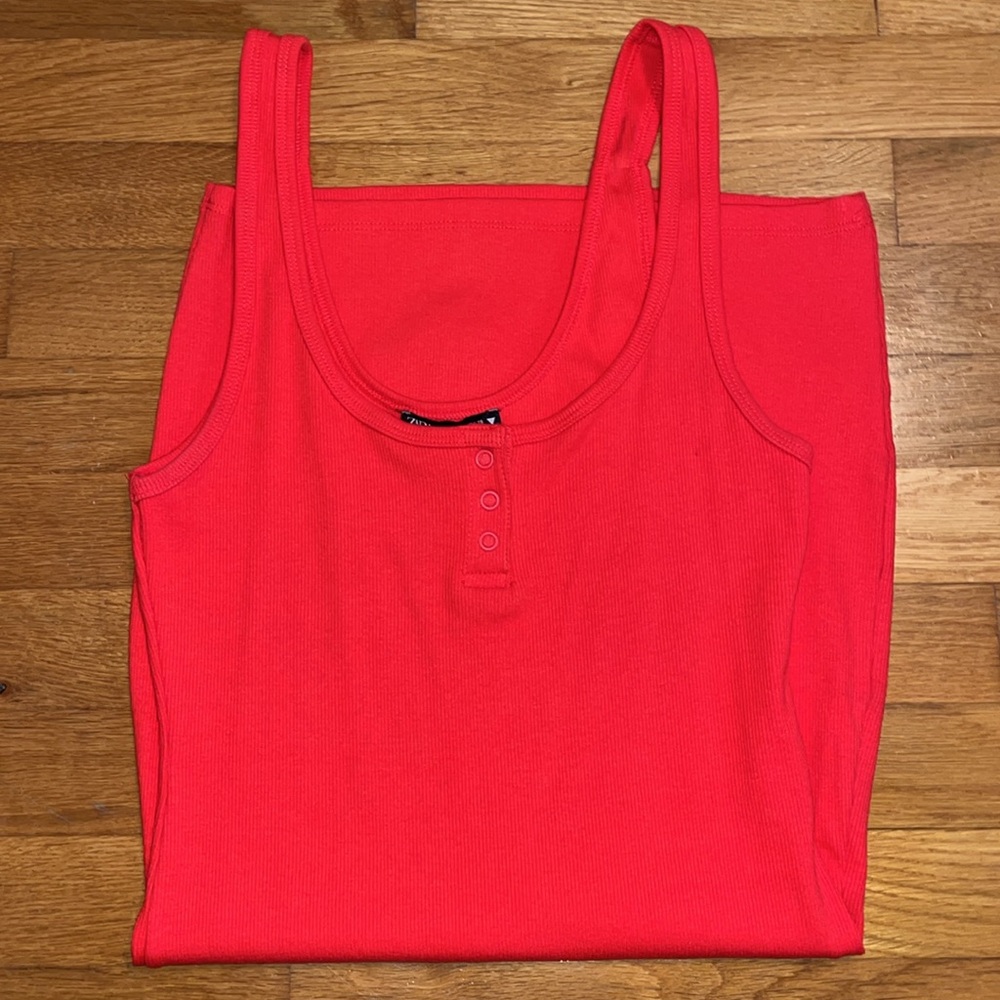 Red Zara dress
